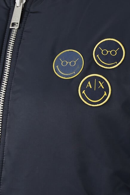 Smiley Face Reversible Bomber Jacket